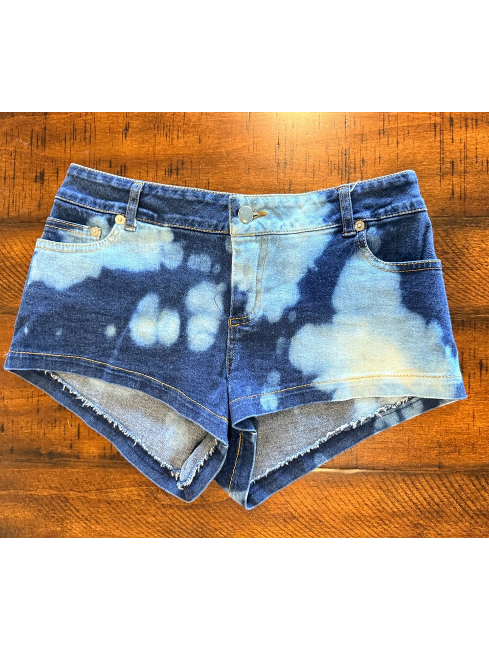 Zimmerman Vintage Y2K Acid Bleached Denim Shorts - Made in Australia Size 4 / 6